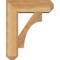 Ekena Millwork Westlake Craftsman Rough Sawn Bracket w/ Offset Brace, Western Red Cedar, 6"W x 16"D x 20"H BKT0604X16X20WTL04RWR - alternate 3